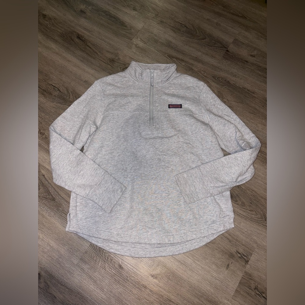 Vineyard Vines | Grey Half-Zip Sweater